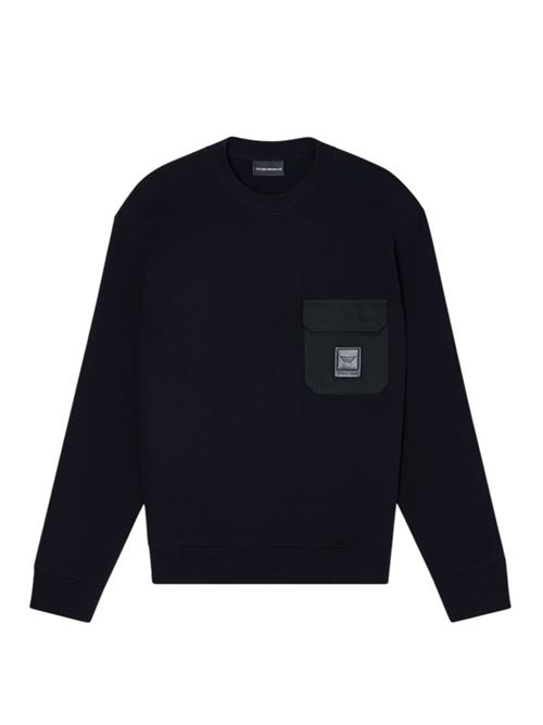 Felpa doppia con tasca e patch con logo Emporio Armani | EM002925 AF10013.UC001